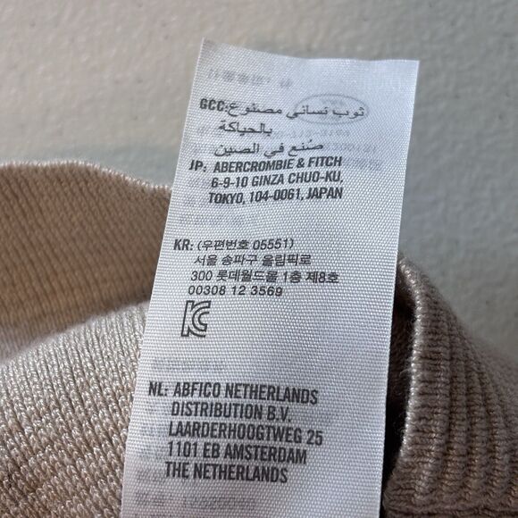 Abercrombie Fitch Knit Ribbed Sleeveless Mini Sweater Dress Chest Cutout Size ST - Picture 11 of 14